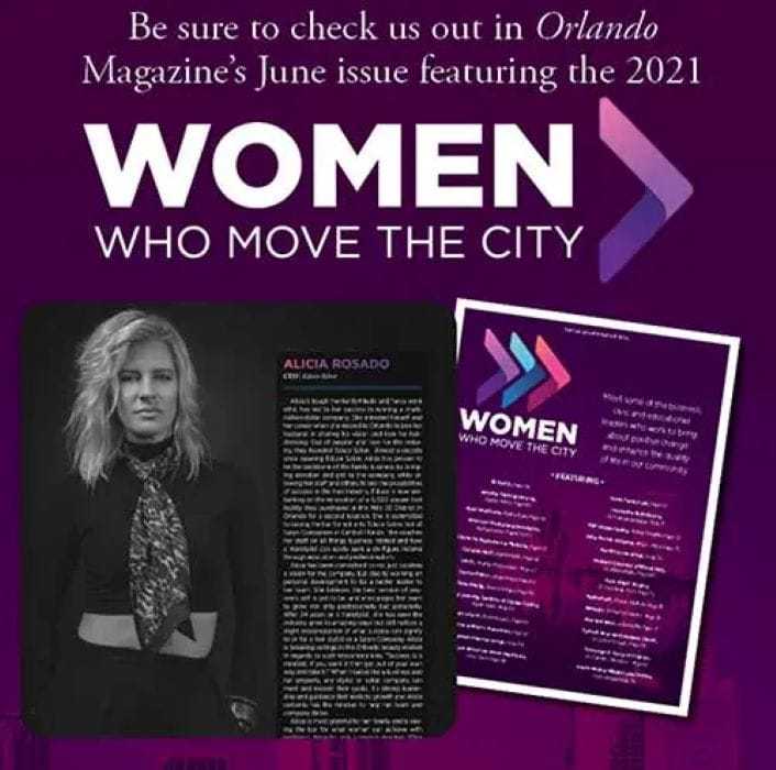 Orlando Magazine June issue: Celebrating 'Women Who Move the City' 2021 feature.