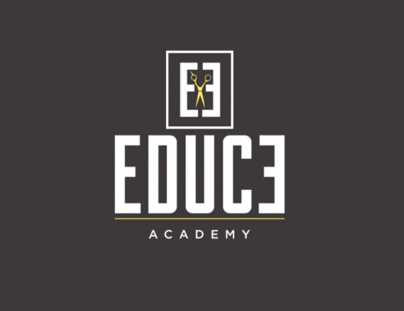 Educe Academy logo with stylized person and bold text on a dark background.